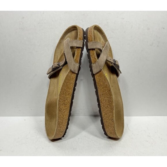 Birkenstock Piazza Sandal Women’s Size 7 / 38 Brown Tan Flip Flops Slides - Picture 5 of 7